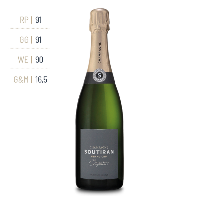 Champagne Soutiran - Signature” Grand Cru Brut - Aoc Champagne Grand Cru -